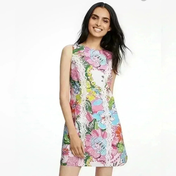 NWT Lilly Pulitzer For Target Women's Nosey Posie Shift Cotton Mini Dress Size 2 - Picture 5 of 15